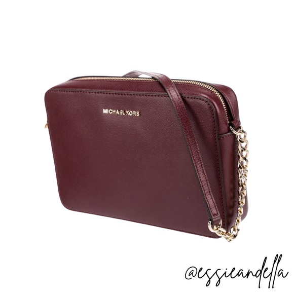 Michael Kors Jet Set Saffiano Leather Crossbody - Picture 1 of 14